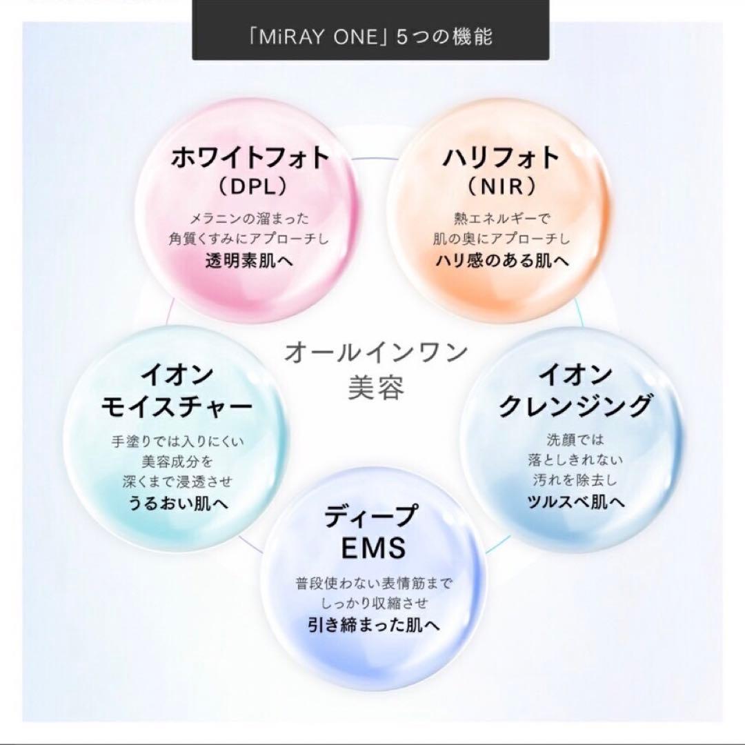 【新品未開封】 MYTREX MiRAY ONE ホワイト　ミライワン　美顔器