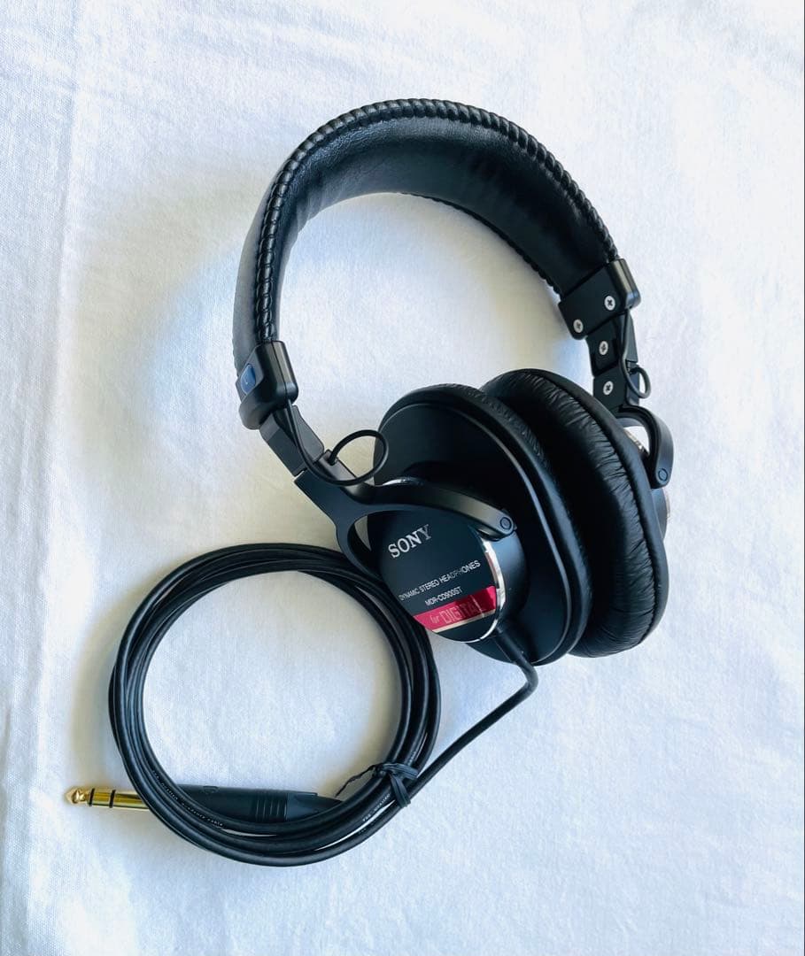 ホランド　SONY MDR-CD900ST 有線ヘッドホン　4芯化済み
