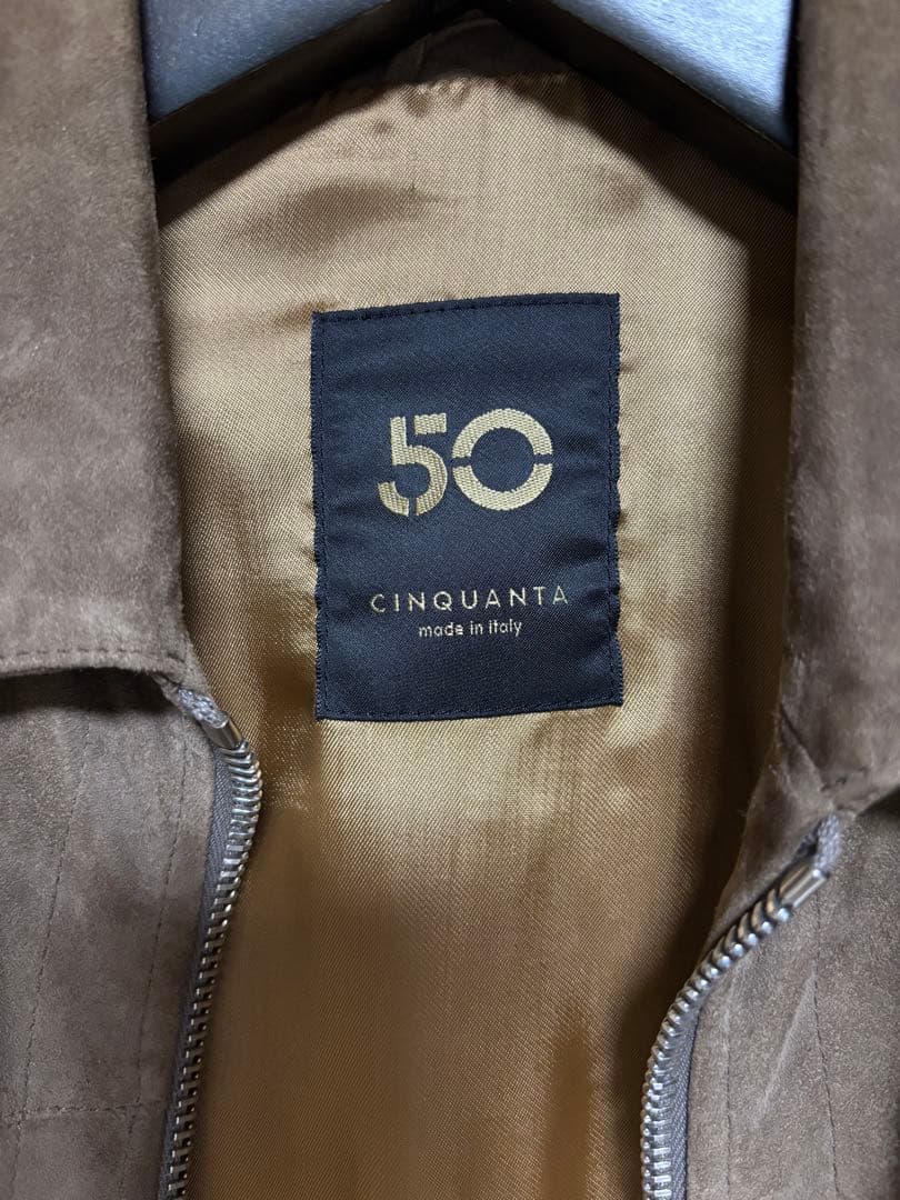 チンクアンタ ブラウンスエード シングルライダース