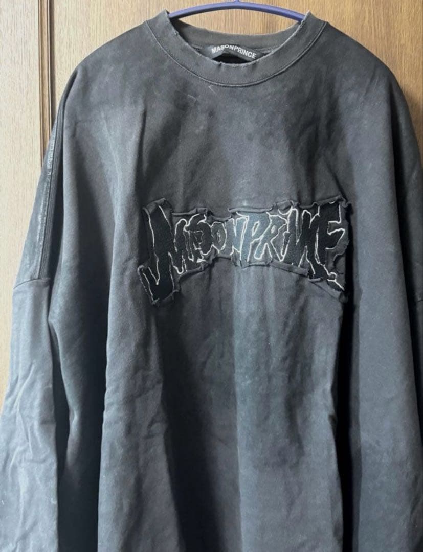 M.P Studios オーバーサイズ パッチロゴ ロンTEE