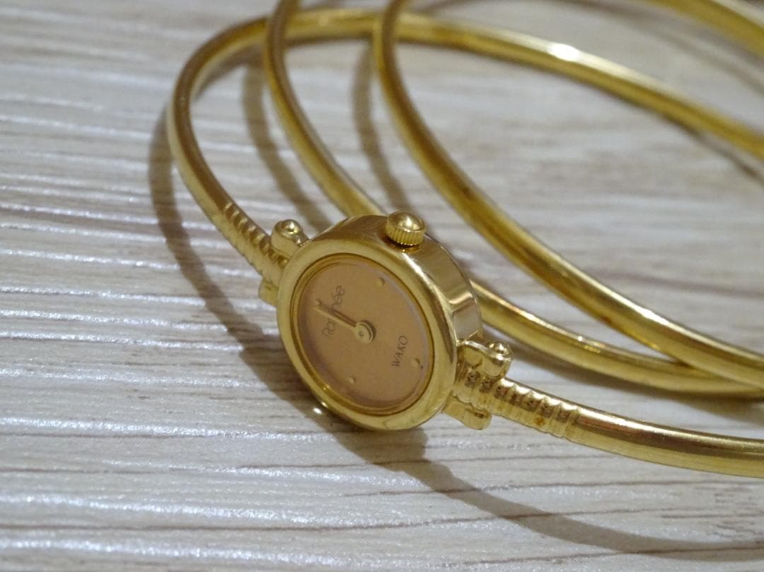 訳あり WAKO 和光 Raffinee ラフィネ 3連バングルウォッチ 腕時計