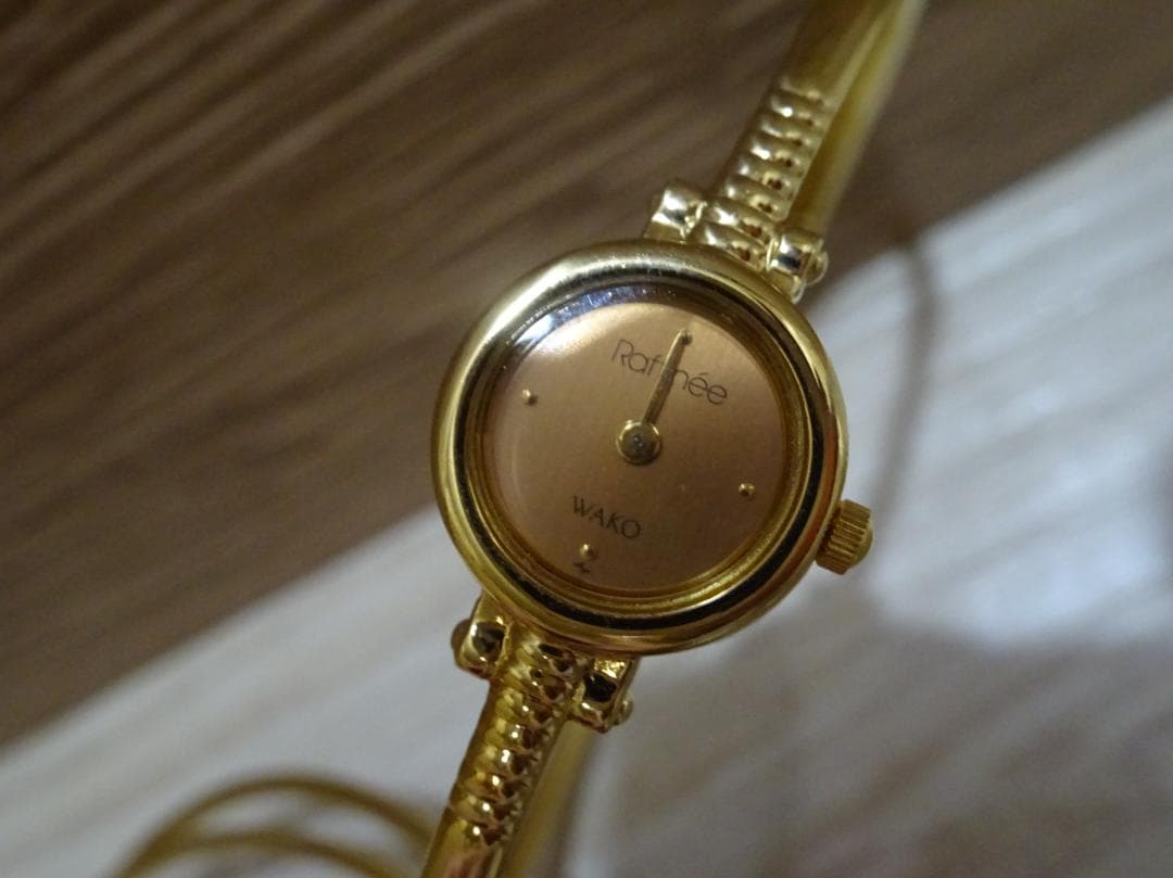 訳あり WAKO 和光 Raffinee ラフィネ 3連バングルウォッチ 腕時計