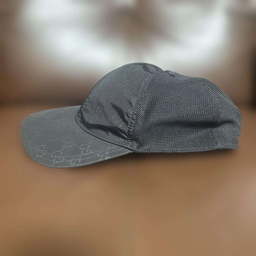 GUCCI GGパターン キャップ ブラック