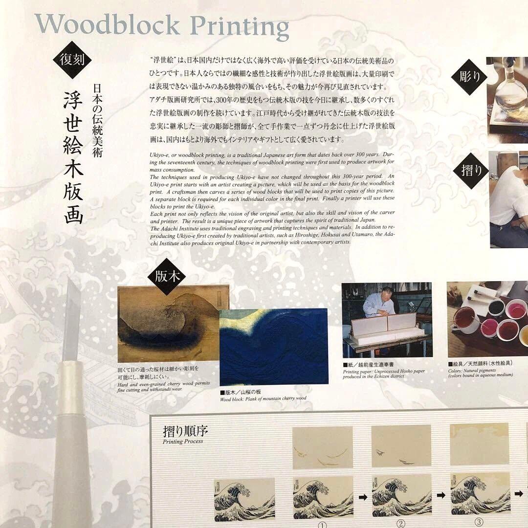 本格手刷り版画　歌川広重　東海道五拾三次　亀山　雪晴　アダチ版画　#205