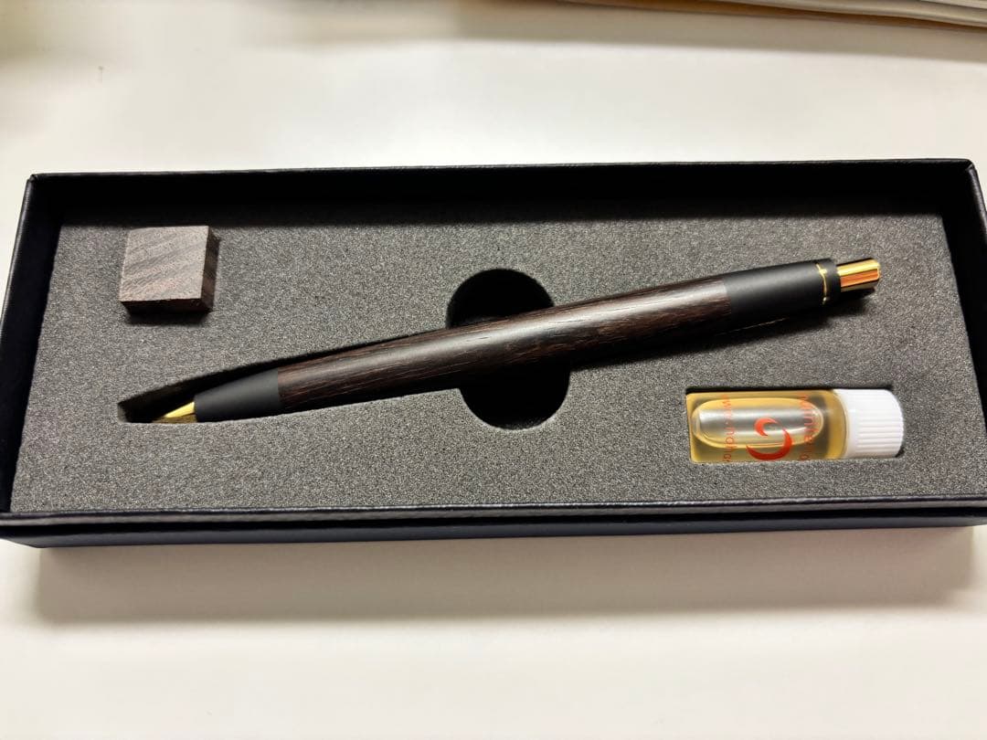 [ラスティ]野原工芸 新品　ローズウッド　シャープペンシル ゴールド