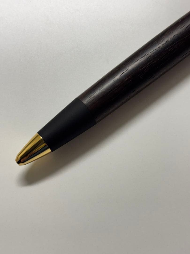 [ラスティ]野原工芸 新品　ローズウッド　シャープペンシル ゴールド