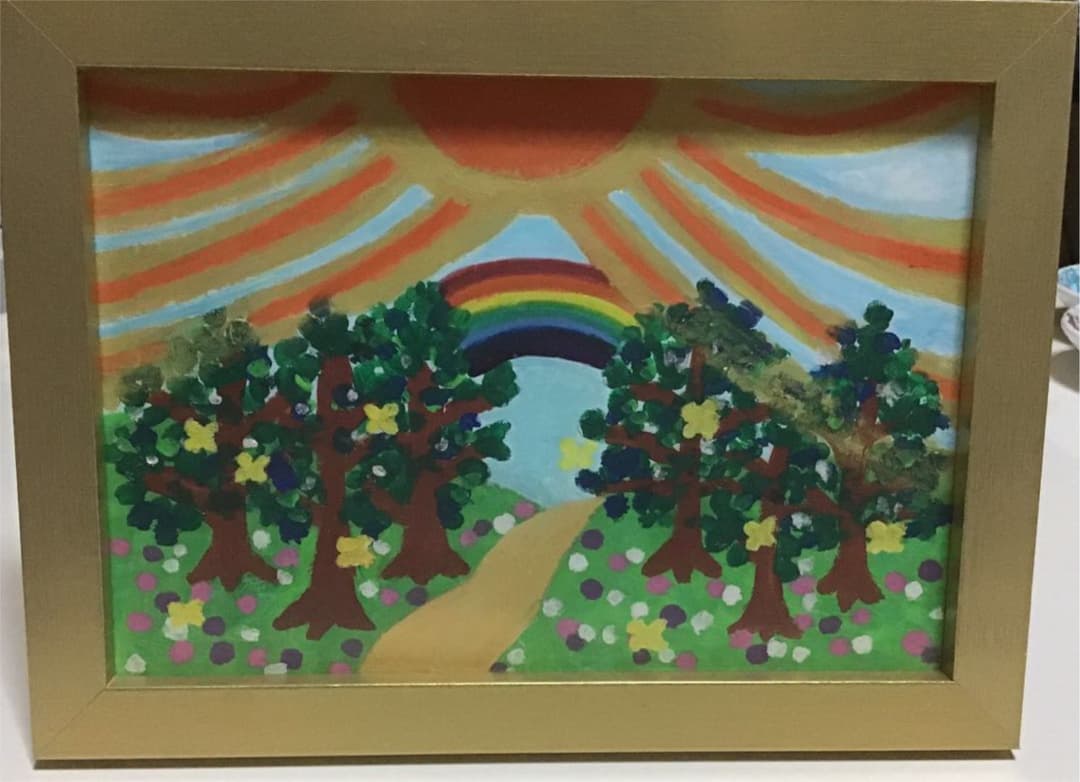 オリジナルハンドメイド 絵 夢の先へと続く世界