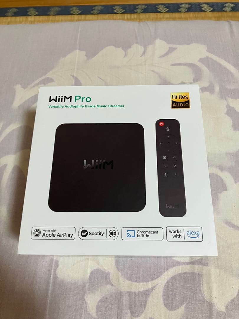 Wiim proオーディオストリーミングデバイス、リモコン付き