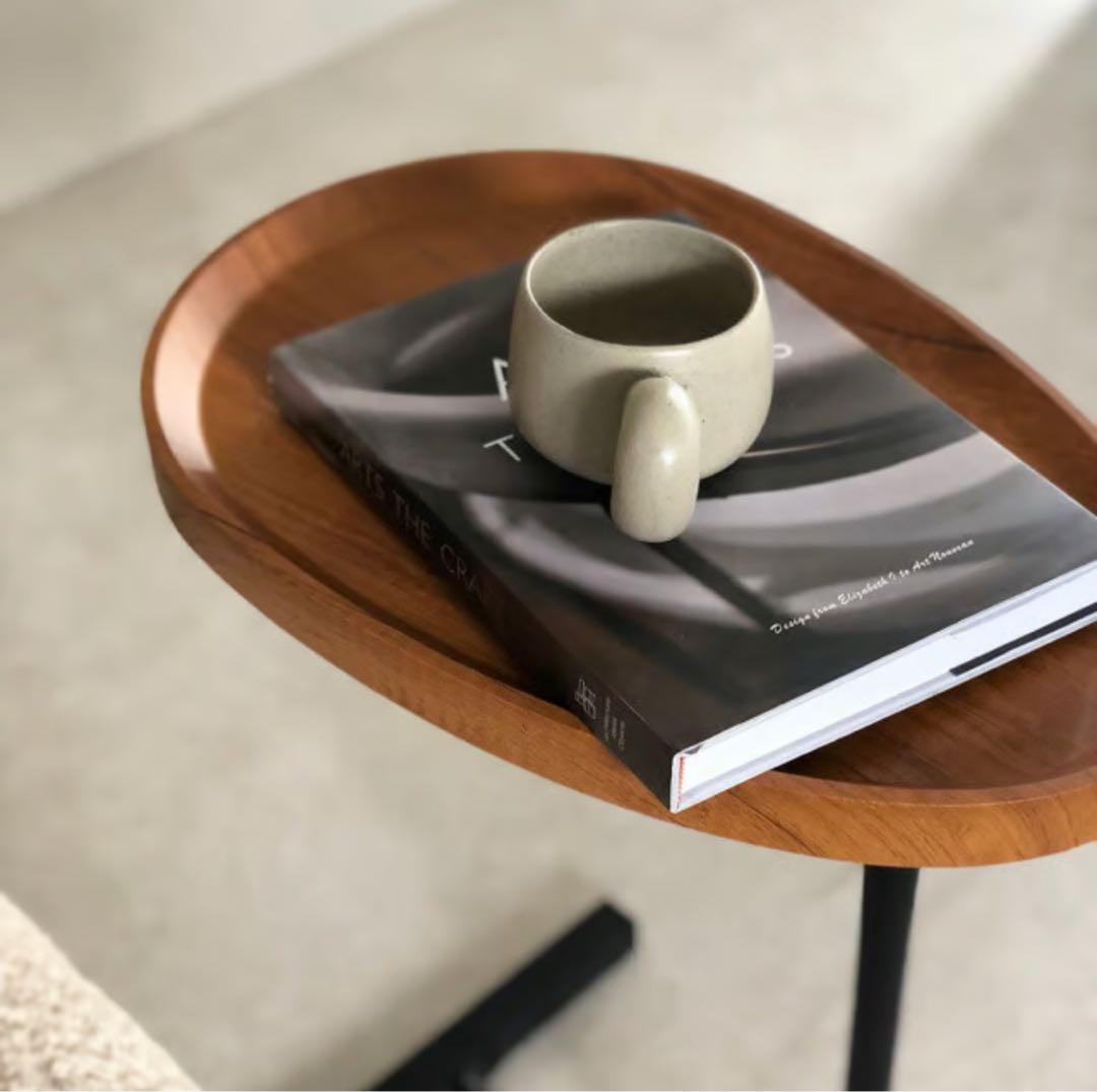 【ART OF BLACK】 One leg ウッド アイアン サイドテーブル