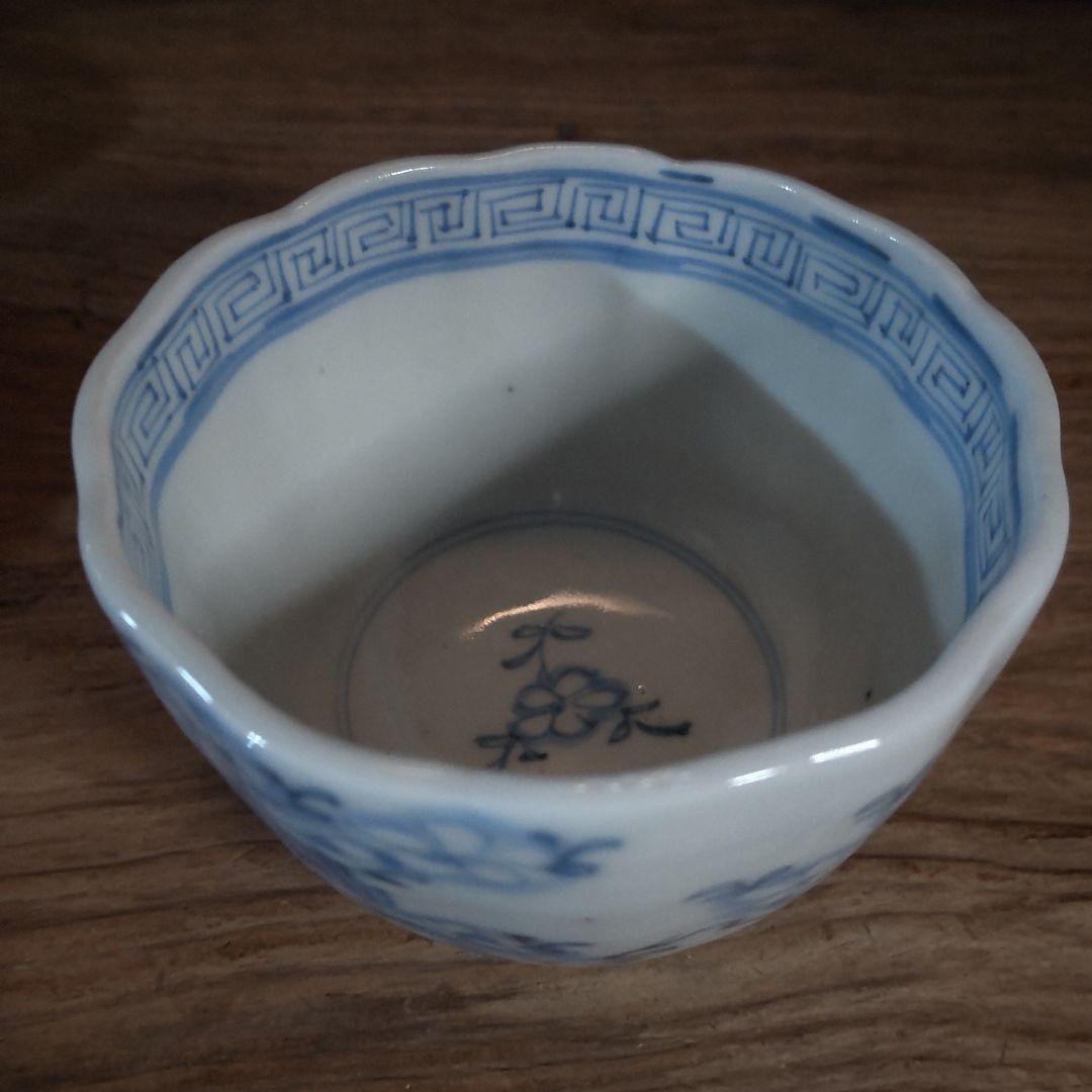 桜文様の、猪口向付け江戸時代四客セット