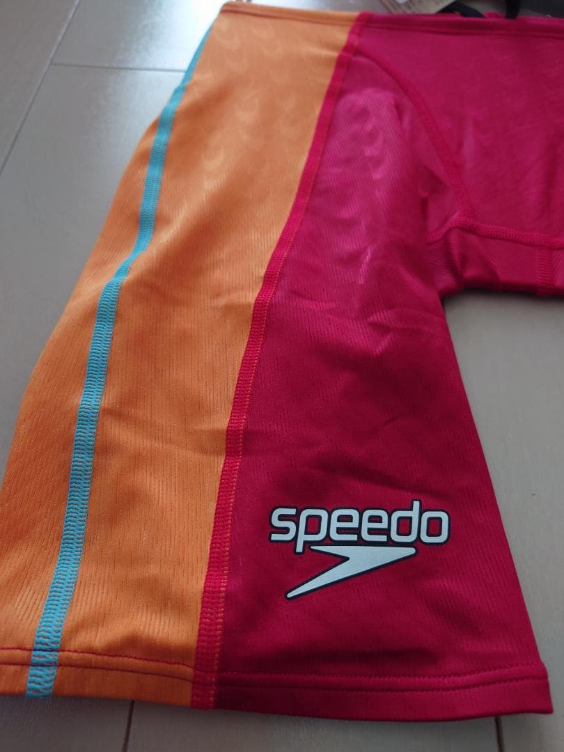 ウロコ撥水FASTSKIN-FSⅡオレンジ×レッド ファーストスパッツ M競パン