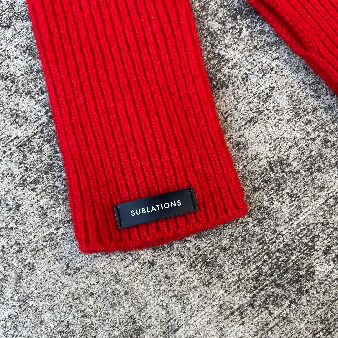 sublations サブレーションズ アームウォーマー 手袋 赤