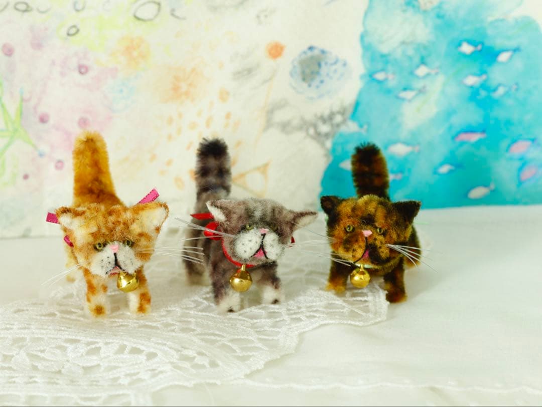 《おぬ》モールアニマル　エキゾチックショートヘア　猫　モールアート　cat