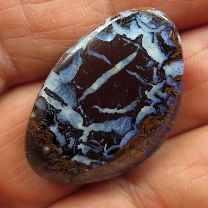 48ctクイーンズランド州ヤワ産ボルダーオパール/トップパターン