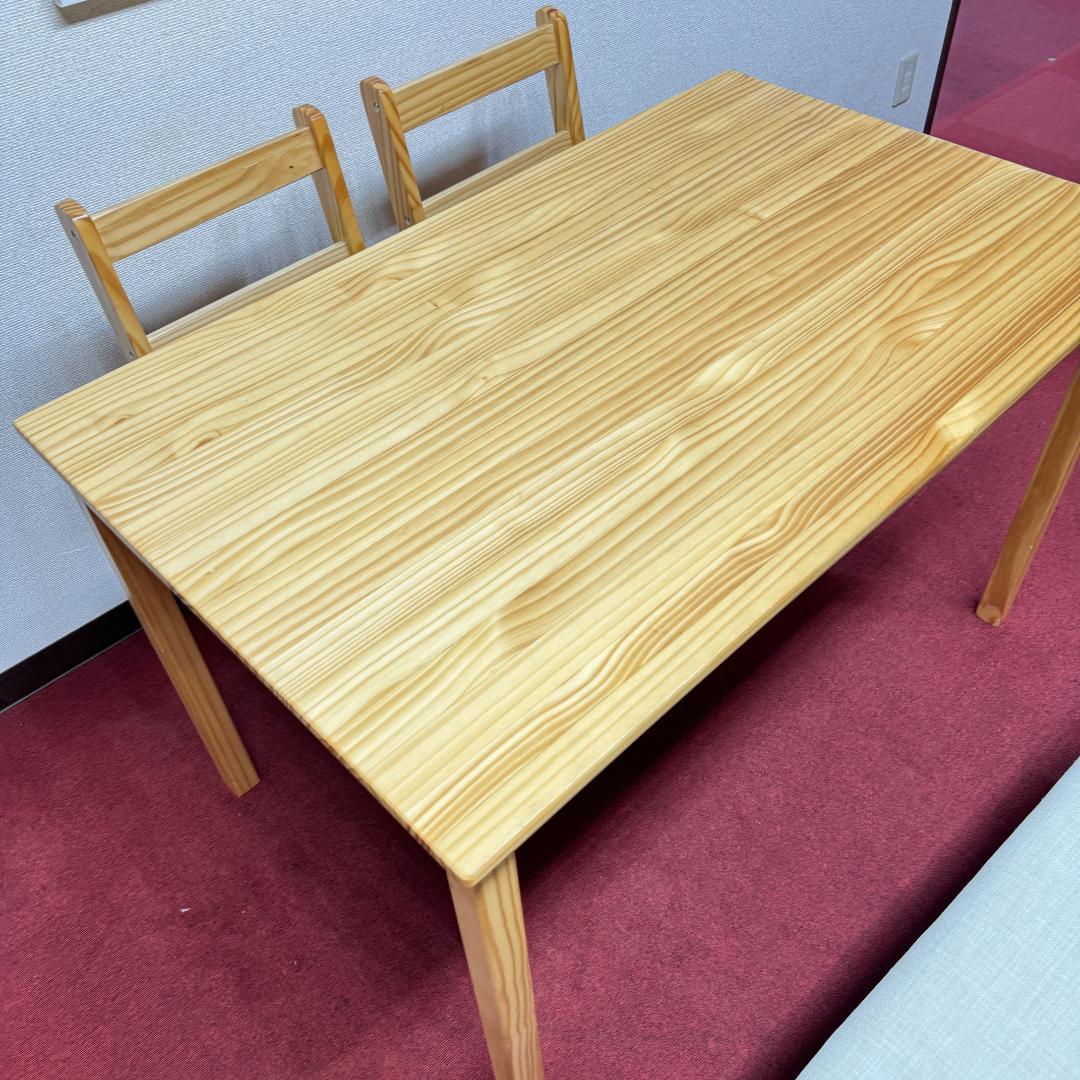 東京23区送料無料　美品4点ダイニングセット　ベンチ付き　オーク色