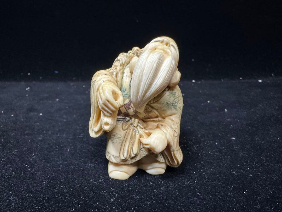 置物　アンティーク　天然素材　七福神　仏像　彫刻 古美術品　細密細工