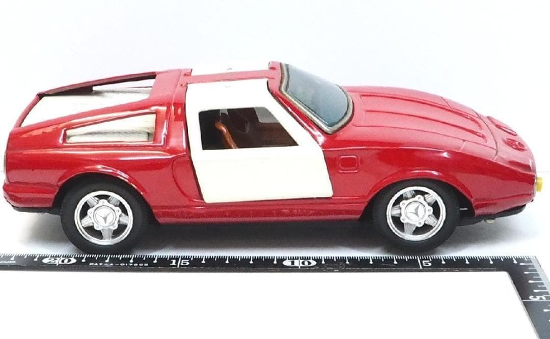 旧バンダイ【メルセデス ベンツC111リモコン欠】tinブリキtoy car箱無