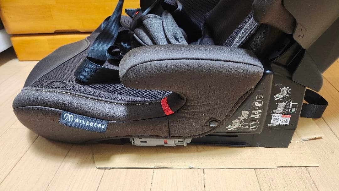 美品 エールベベ パパット グランス ブラウン CF521 ISOFIX 除菌済