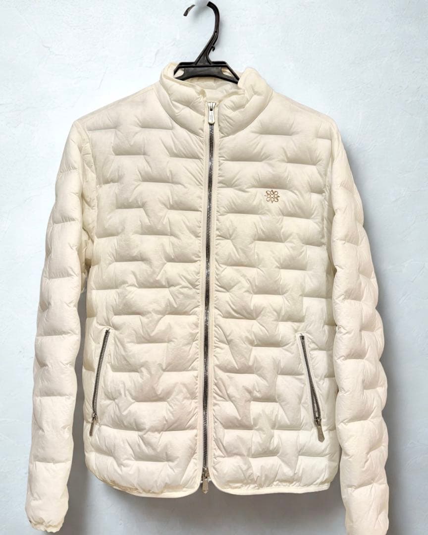 【美品!!セントアンドリュース】レディースダウンジャケット白 Mサイズ