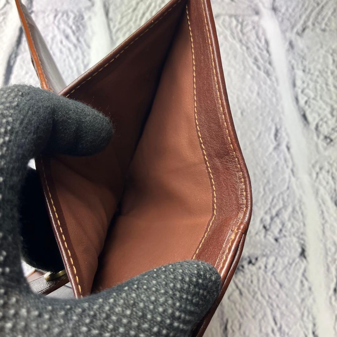 美品✨セリーヌ パリマカダム デニムキャンバス レザー トリオンフ 三つ折り財布