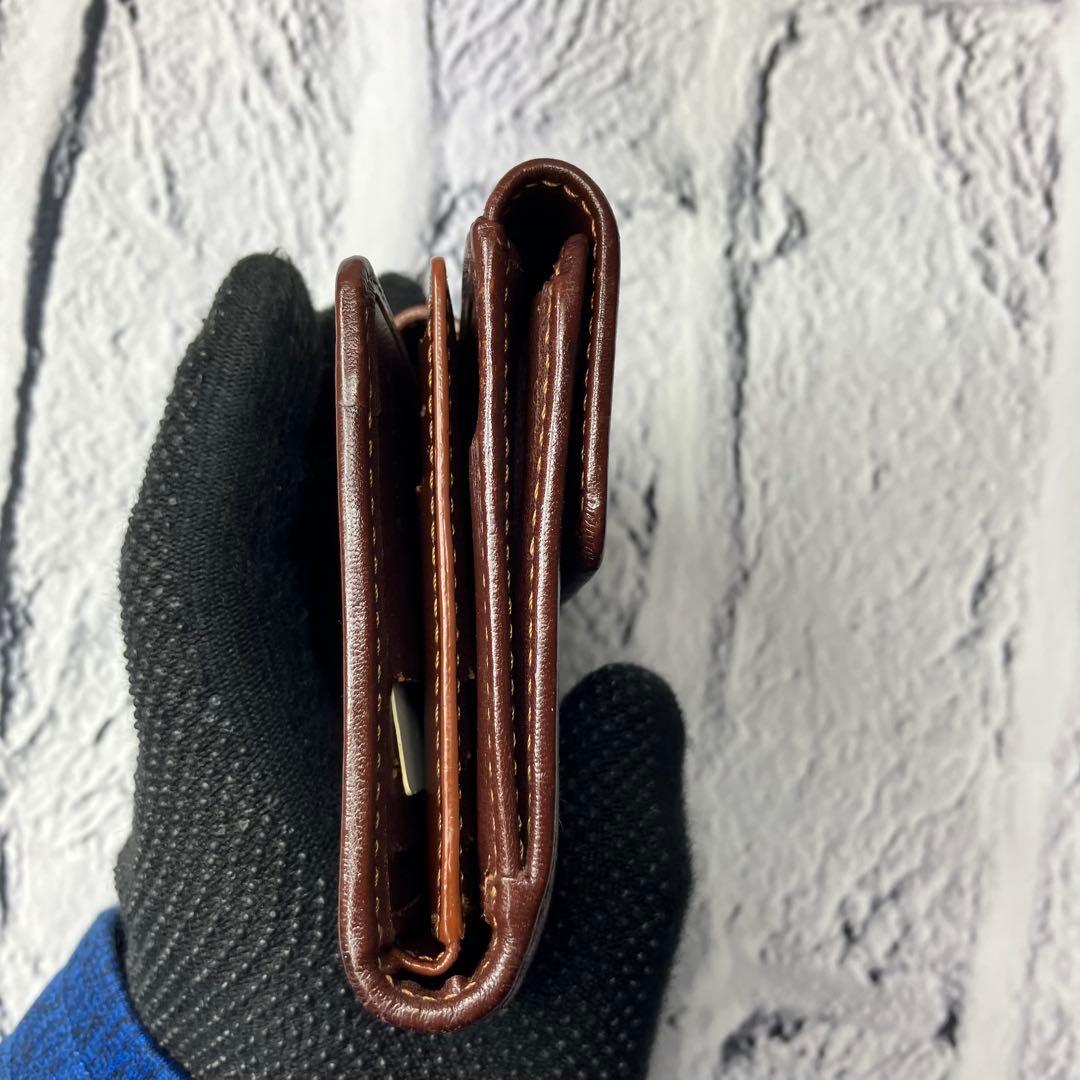 美品✨セリーヌ パリマカダム デニムキャンバス レザー トリオンフ 三つ折り財布