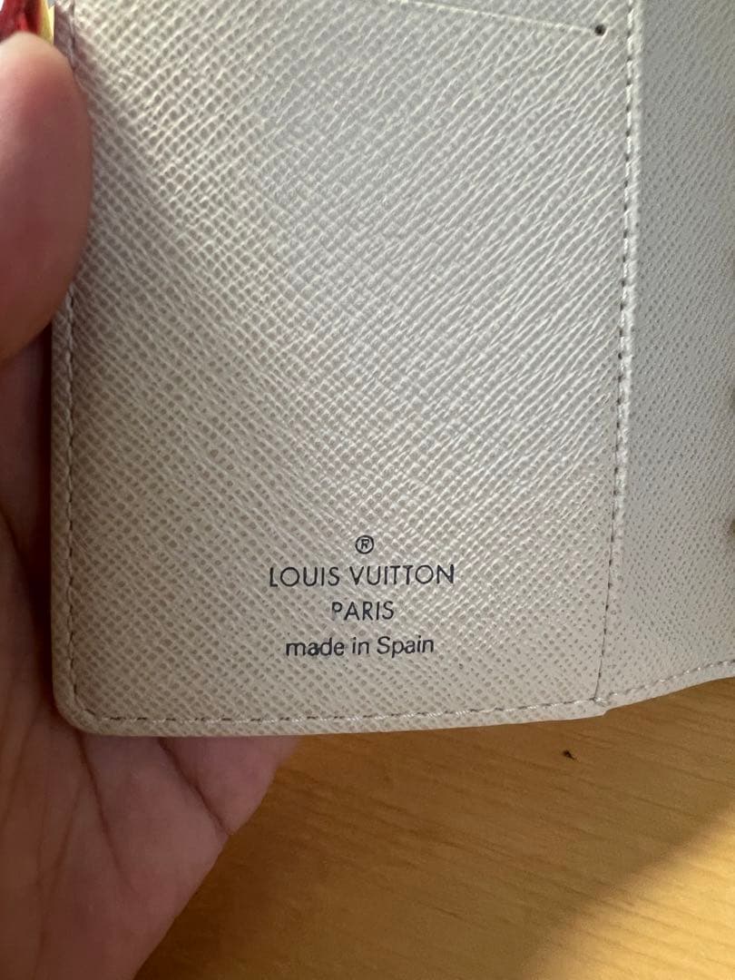 正規ルイヴィトン　白ダミエ　スケジュールホルダー