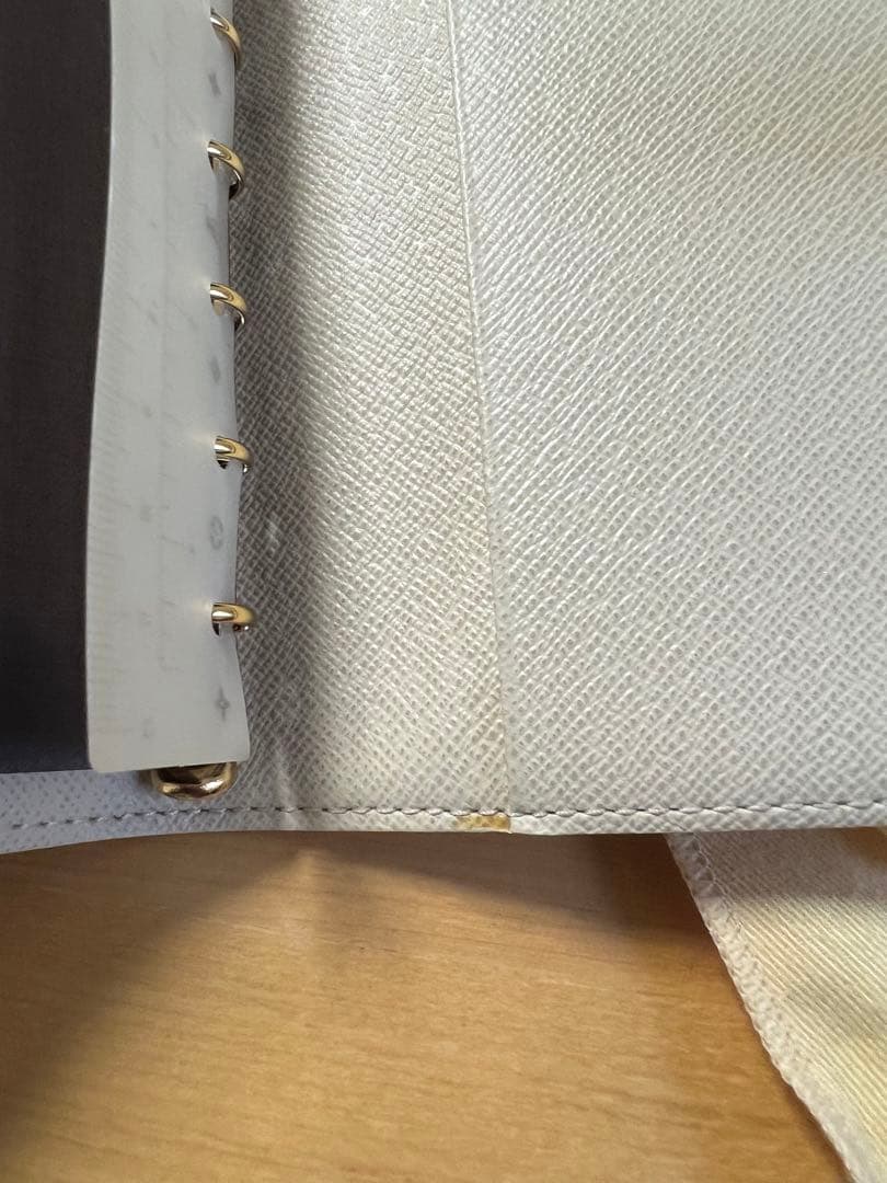 正規ルイヴィトン　白ダミエ　スケジュールホルダー