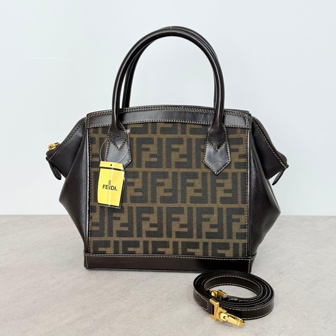 FENDI ハンドバッグ ショルダーバッグ 2way ズッカ柄 ヴィンテージ