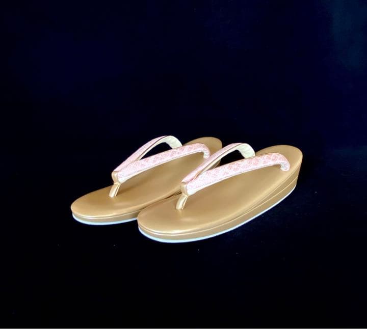 【新品】 草履バッグセット L寸 日本製　ピンクラメ