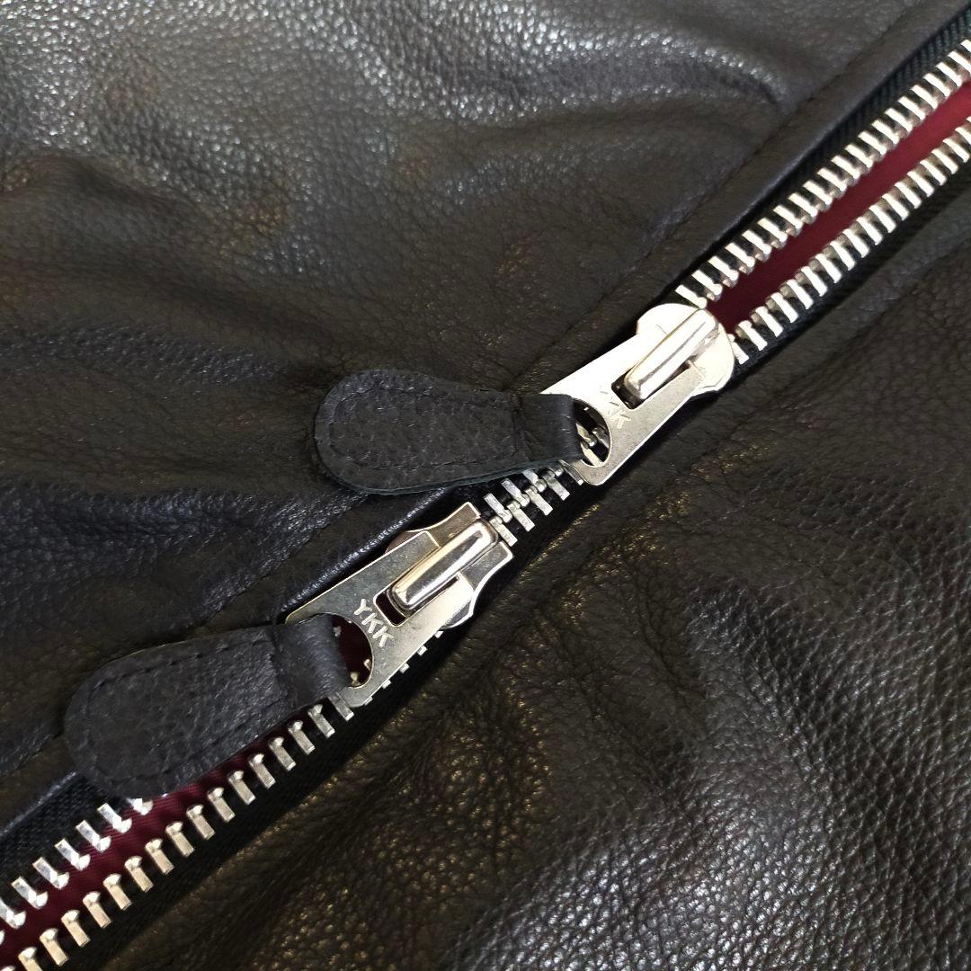 美品　AVIREX　М　羊革　レザートラックジャケット