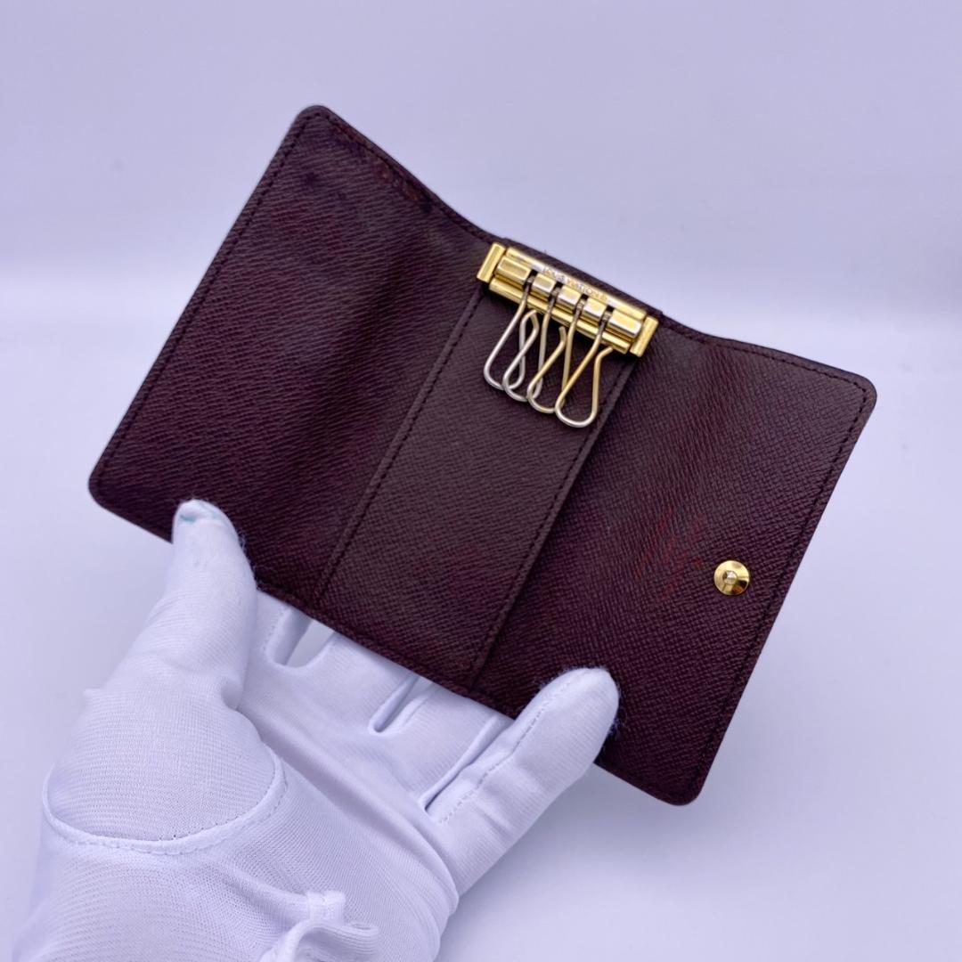 ルイヴィトン　ダミエ　エベヌ　ミュルティクレ4 　キーケース　４連