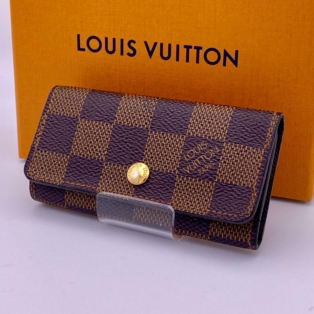 ルイヴィトン　ダミエ　エベヌ　ミュルティクレ4 　キーケース　４連