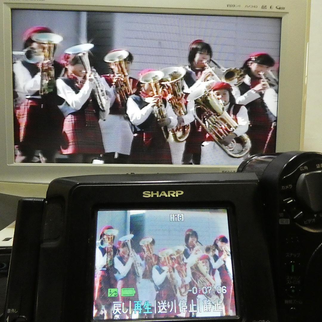 動作良好 Video.Hi8シャープVL-HL15 8ミリビデオカメラDVD化に