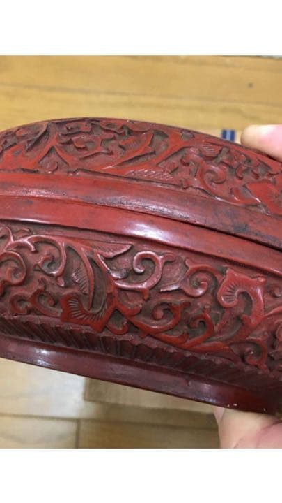 漆器 剔紅 堆朱 乾隆年製 食盒 唐物 古玩 中国 清代