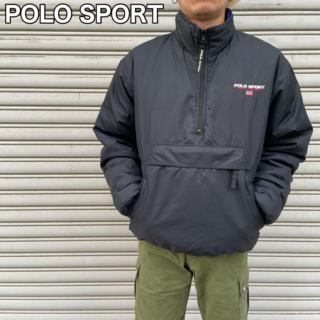 Cherry 90s☆POLOSPORT☆ラルフローレン☆リバーシブルパフ