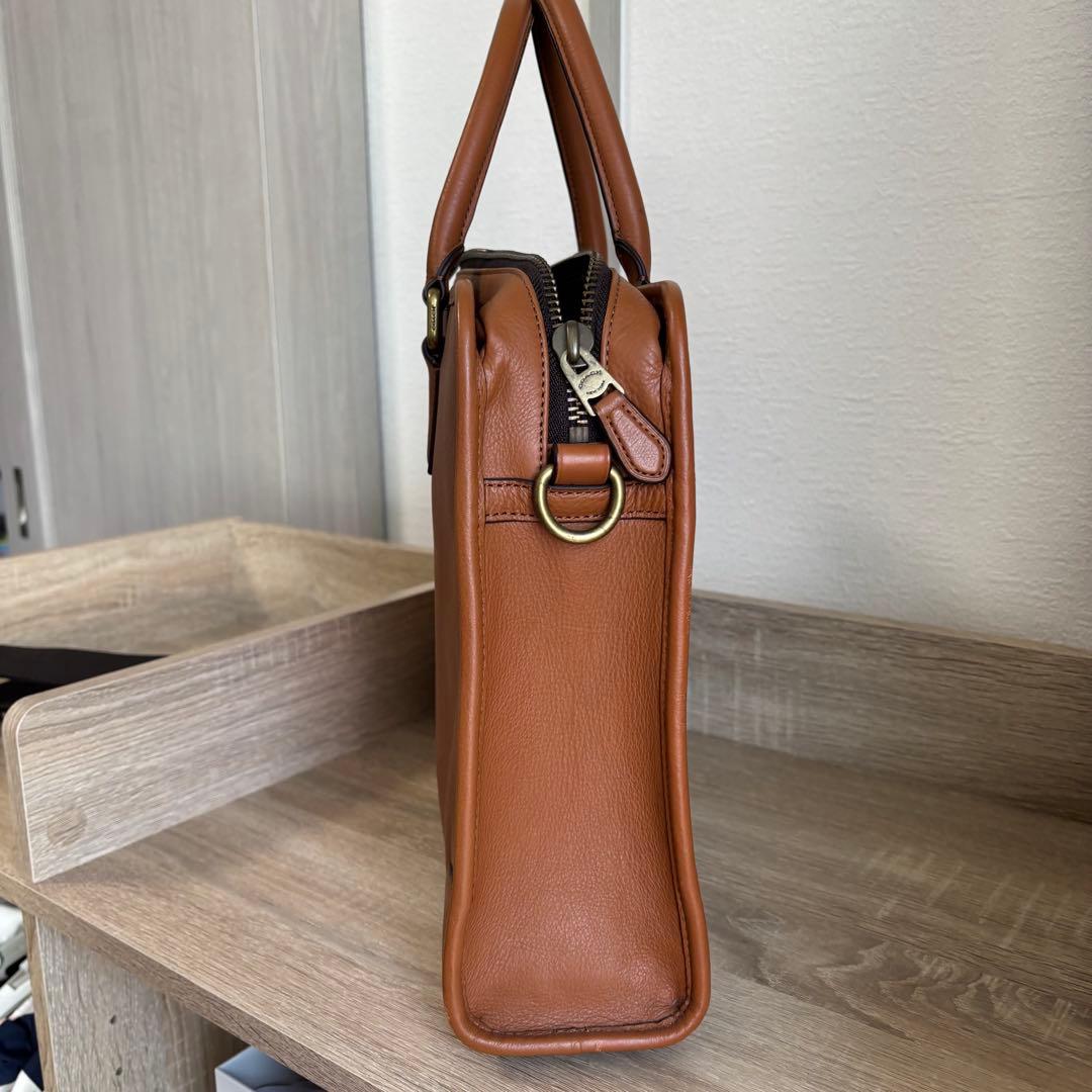 【美品】COACH コーチ ビジネスバッグ 本革