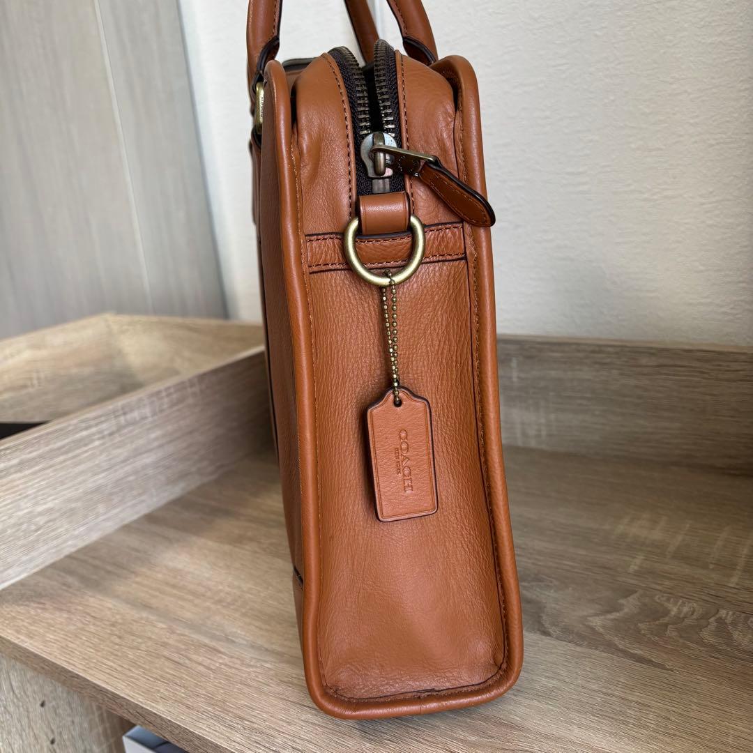 【美品】COACH コーチ ビジネスバッグ 本革