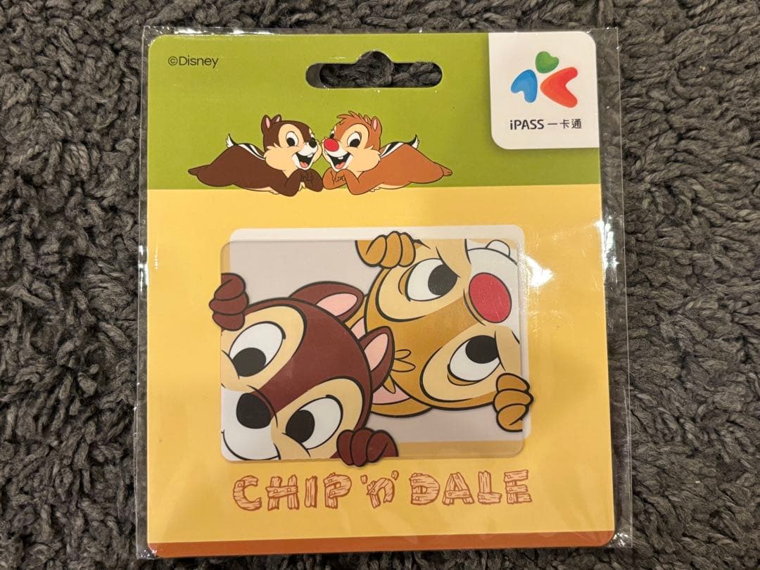【台湾限定】チップとデール 一卡通 ICカード 交通カード 二枚セット
