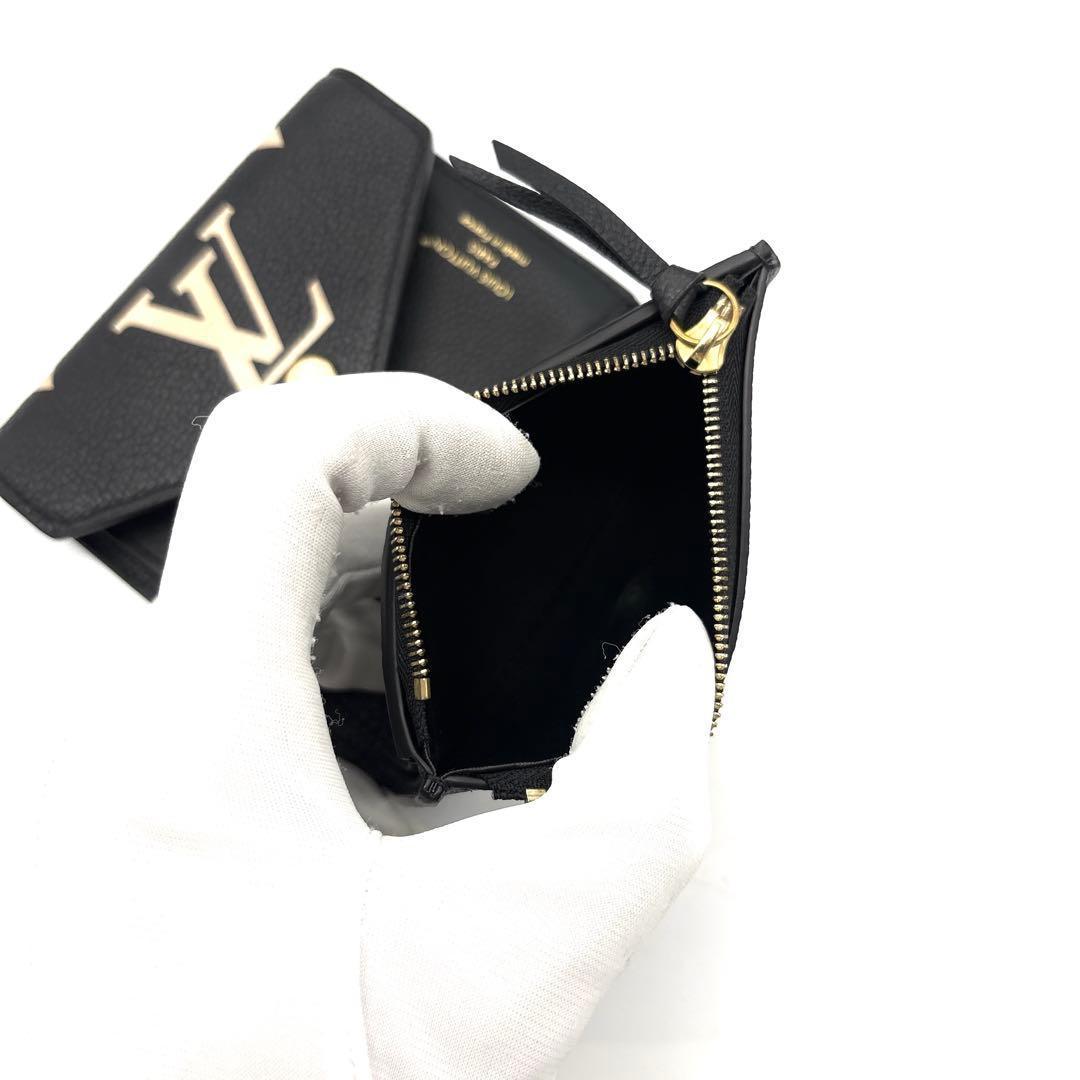 現行◆未使用級◆ルイヴィトン ポルトフォイユ ヴィクトリーヌ バイカラー 黒