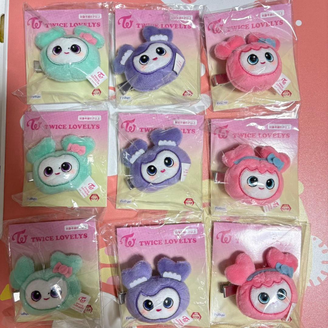 TWICE ぬいぐるみヘアピン BABY LOVELYS ミサモ ３種セット×3
