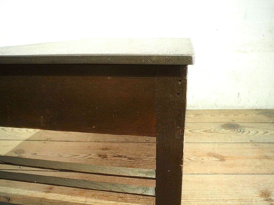 1280 ヴィンテージ　レトロな文机　ローテーブル　展示台　古家具　古道具　抽斗