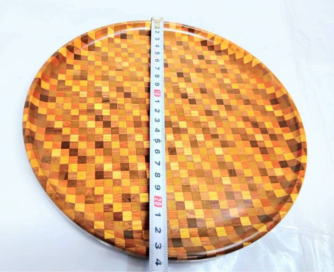 箱根　寄木細工　御盆　菓子盆　工芸品　アンティーク　骨董