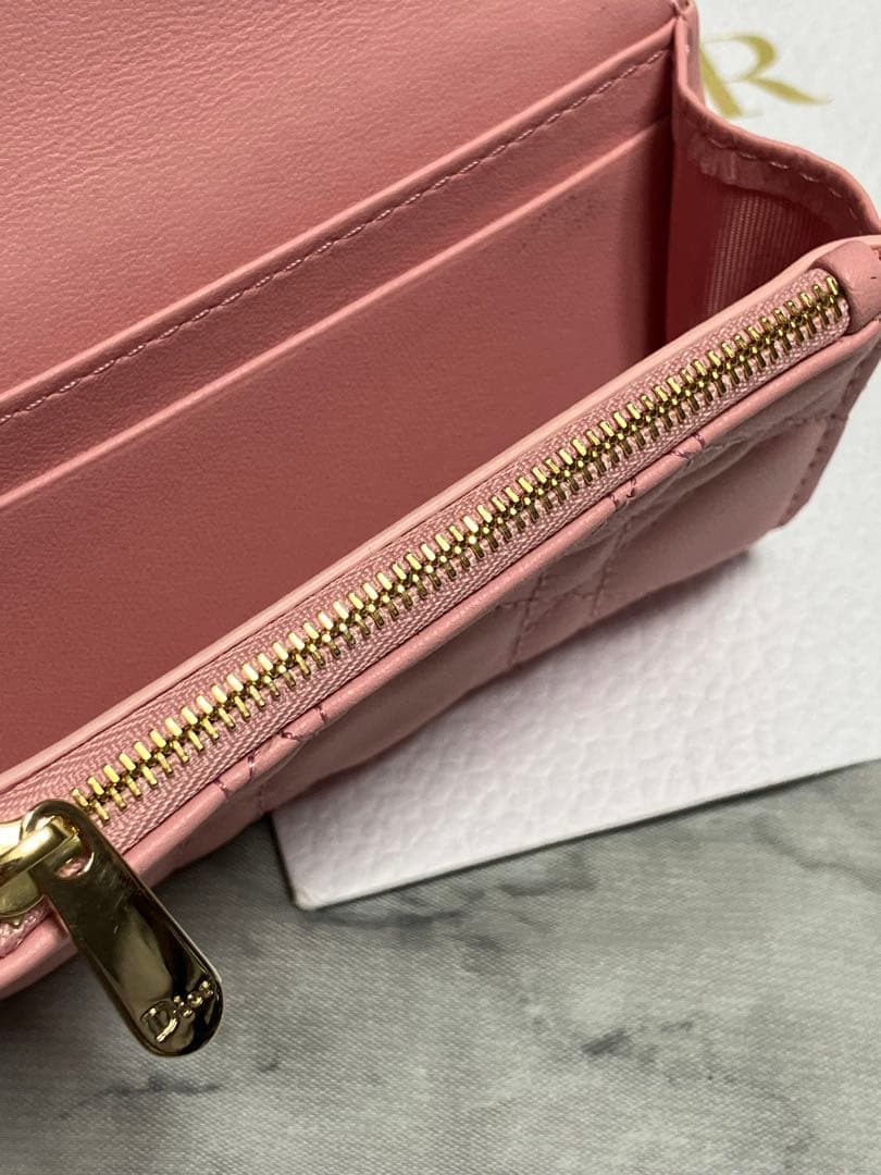 DIOR ミスディオール　グリシーヌウォレット　ミニ財布　ケース　ピンク