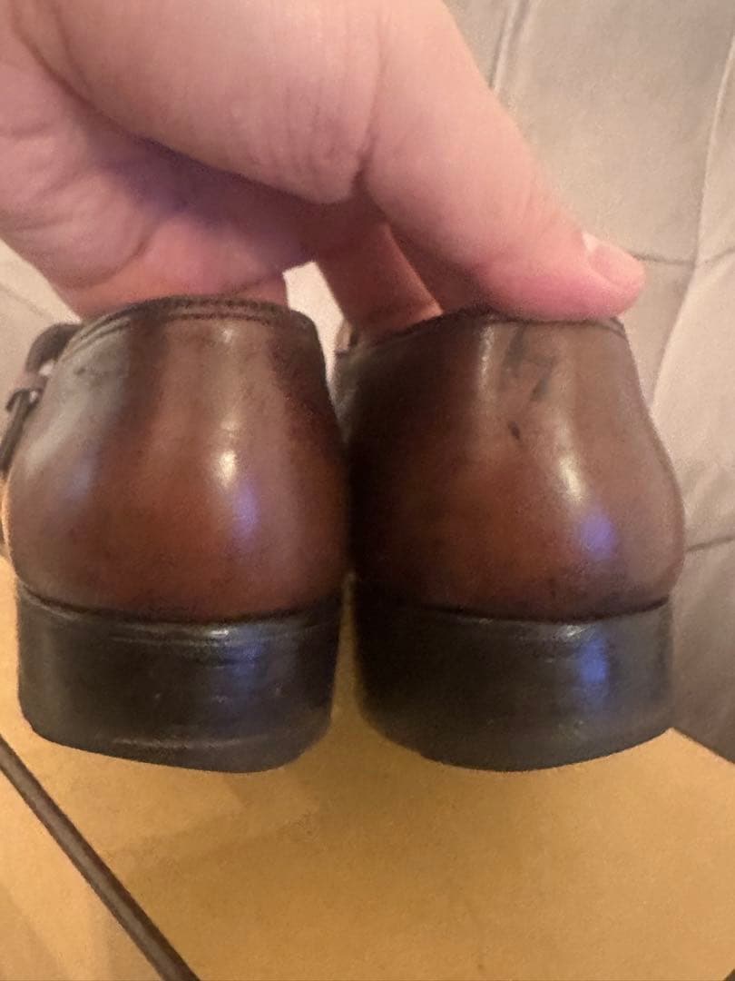 掘り出し物⭐️ジョンロブ‼️6E⭐️モンクストラップ‼️ブラウン⭐️破格‼️