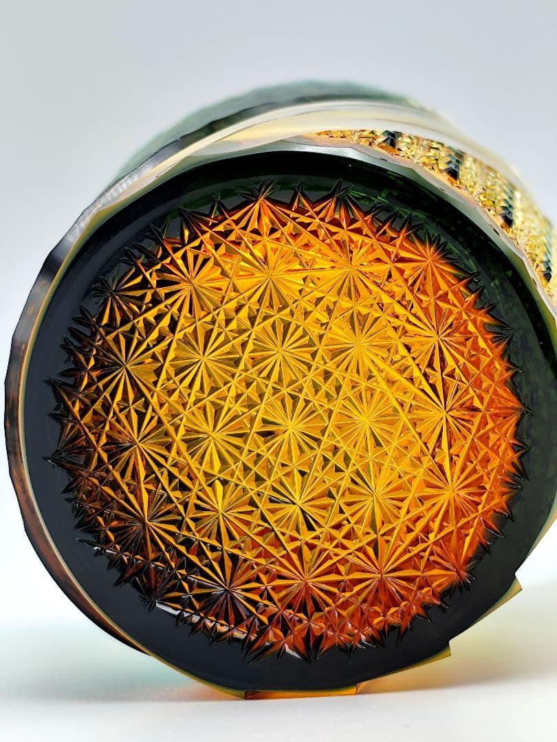 最上位作☆但野英芳 江戸切子 『風神』ロックグラス（切子 江戸切子 薩摩切子）