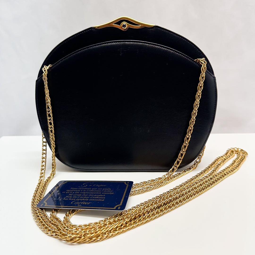 S de Cartier カルティエ マスト Wチェーン ショルダーバッグ