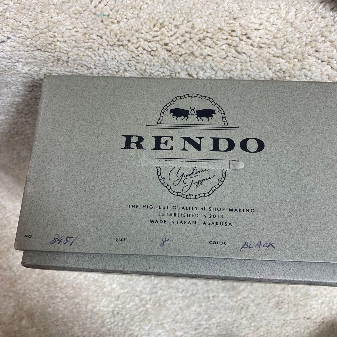 極美品 RENDO レンド 8451 Cap toe oxford レザー 8