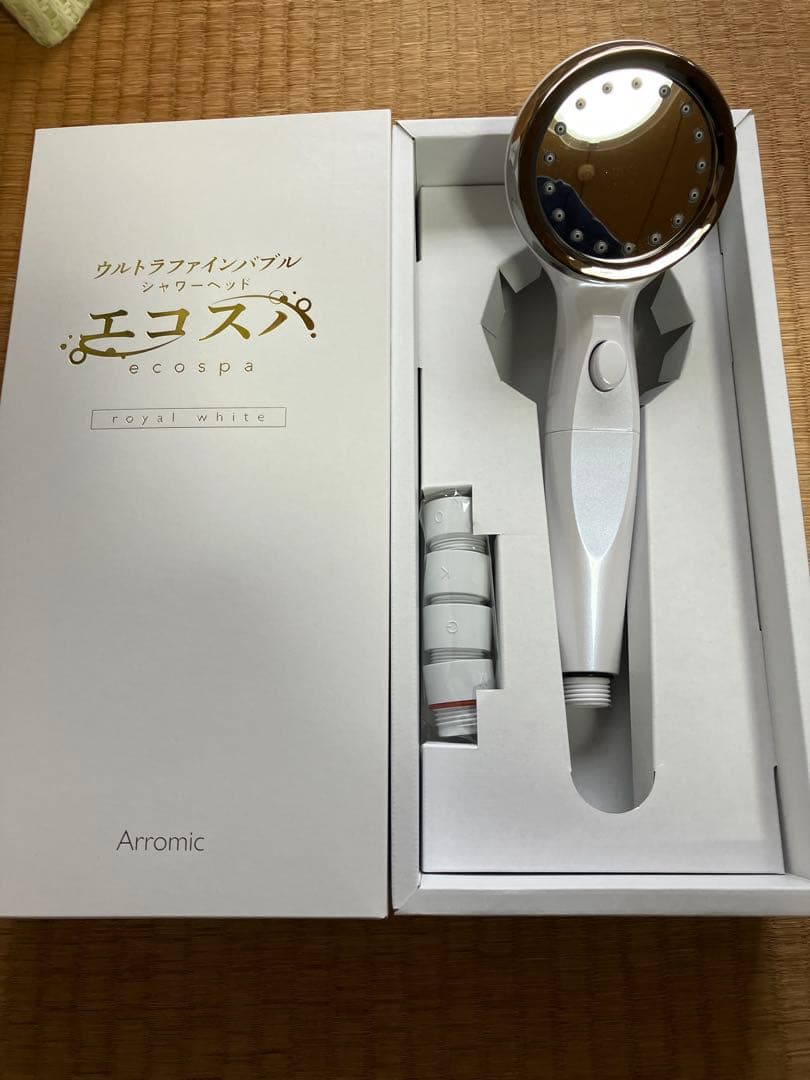 Arromic エコスパ シャワーヘッド ホワイト