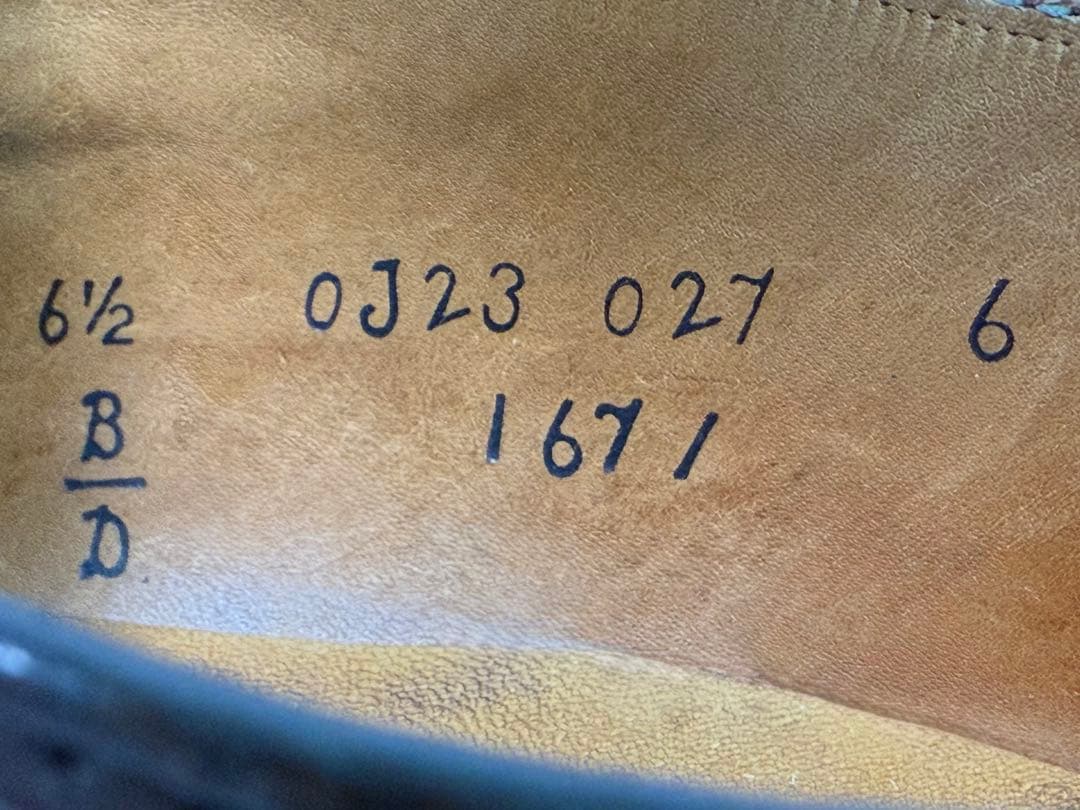 オールデン　コードバン　#1671　6.5D　バーガンディ　アバディーンラスト