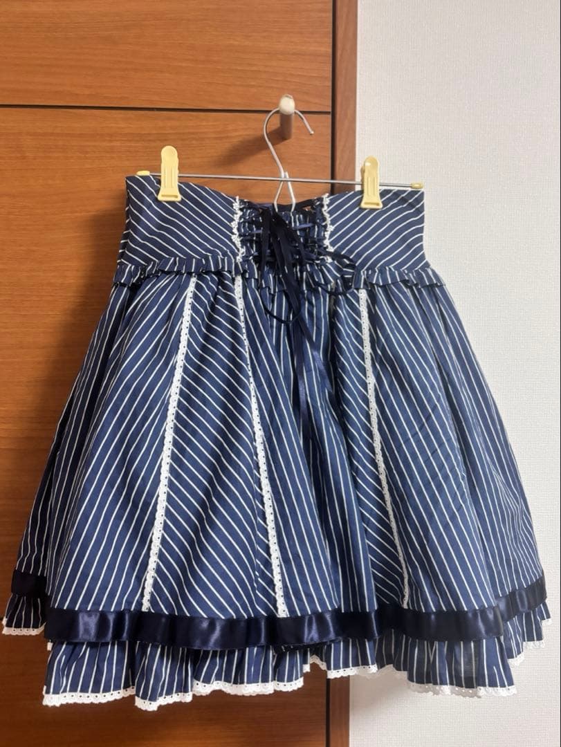 Pure Memory スカート ネイビー 1/15まで